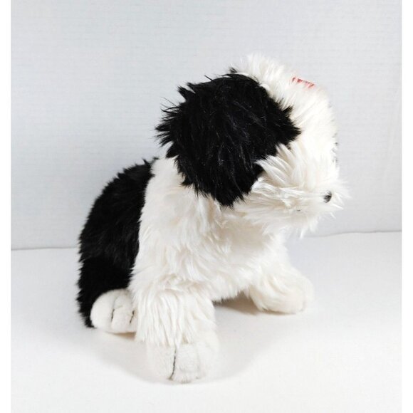 Ty Beanie Babies: POOFIE the black & white SHEEP DOG Retired 2002  No hangtag - Picture 2 of 4